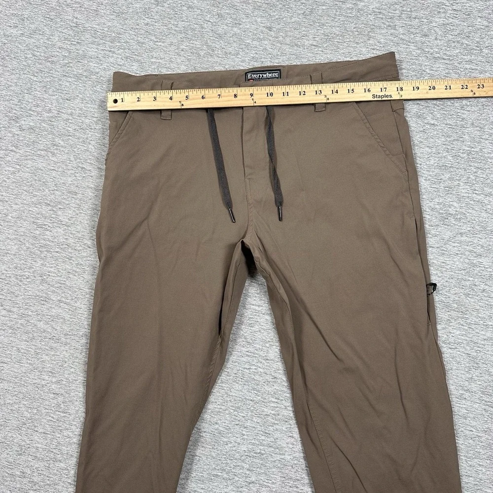 686 Pants Mens 36x34 Brown Slim Fit Everywhere Multi Shell Outdoor Hiking Travel - Picture 3 of 8